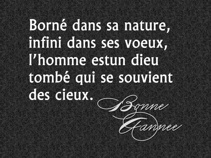 Vœux Nouvel An 2027 : Borné dans sa nature, infini dans ses vœux