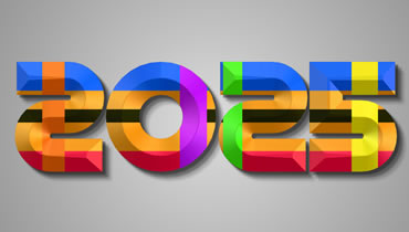 Image 2024 en 3D multicolore