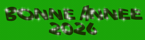 bonne année 2026 vert pétillant
