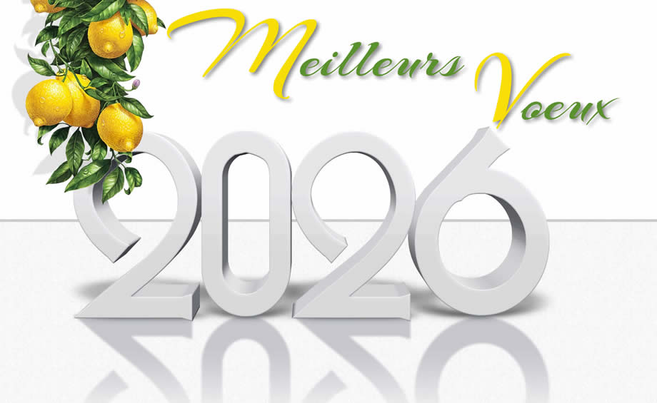 Image meilleurs vœux 2026 avec citronnier