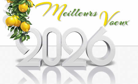 Image meilleurs vœux 2026 avec citronnier