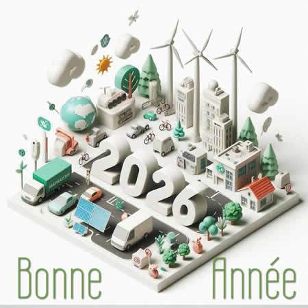 Image gaie et colorée avec un petit clipart ecolo